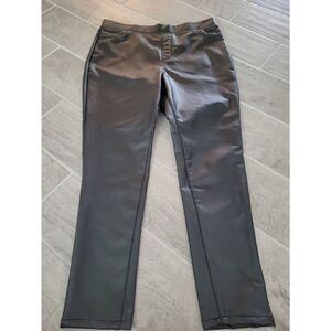 Philosophy Republic Clothing Faux Leather Pants Size Large Black